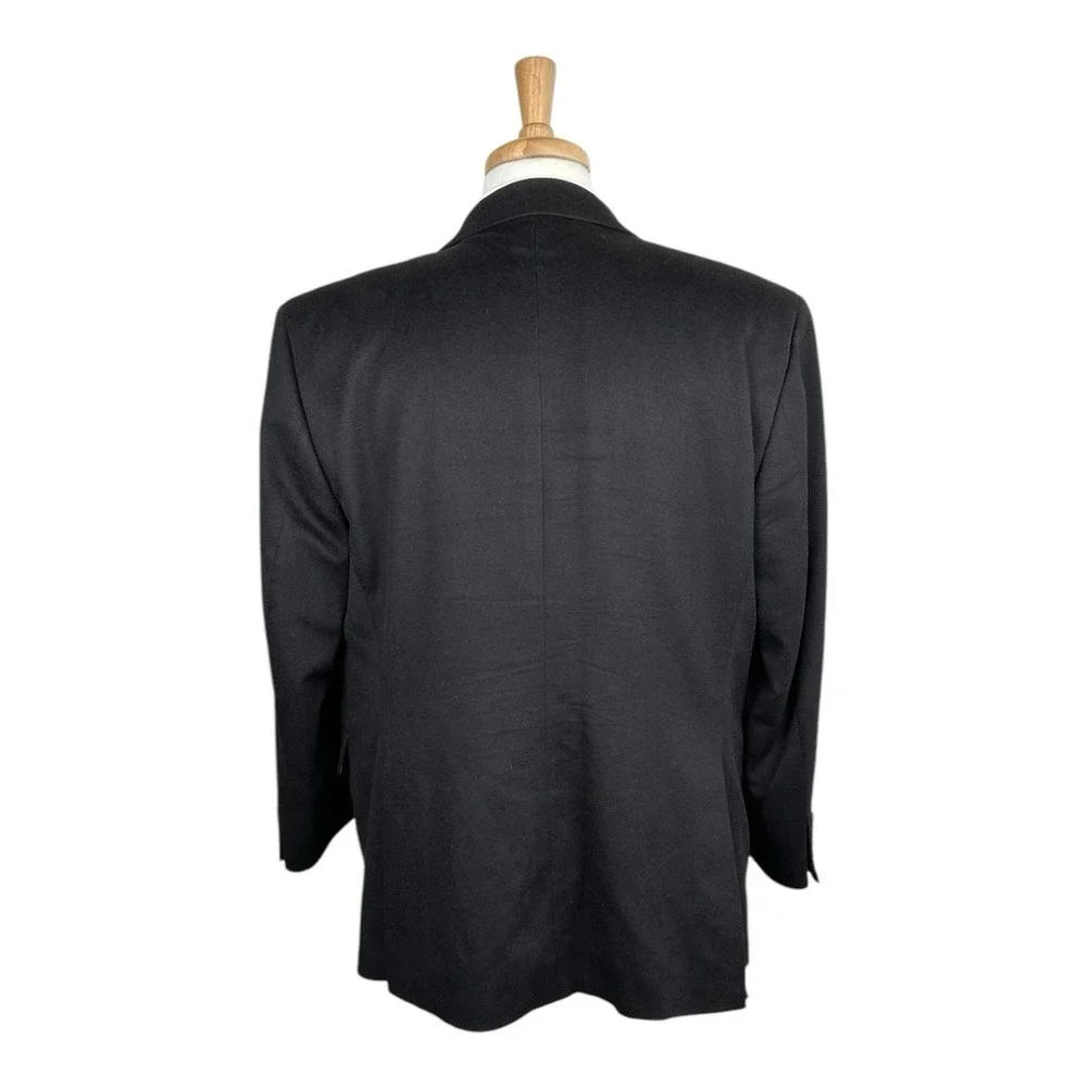 Jack Victor Loro Piana Black Pure Cashmere Blazer Sport Coat 45S Short GLENNWOOD